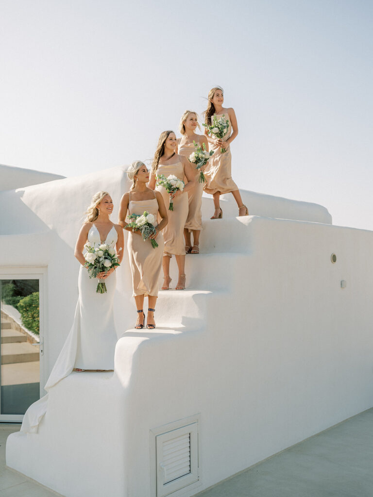 bridesmaids in mykonos